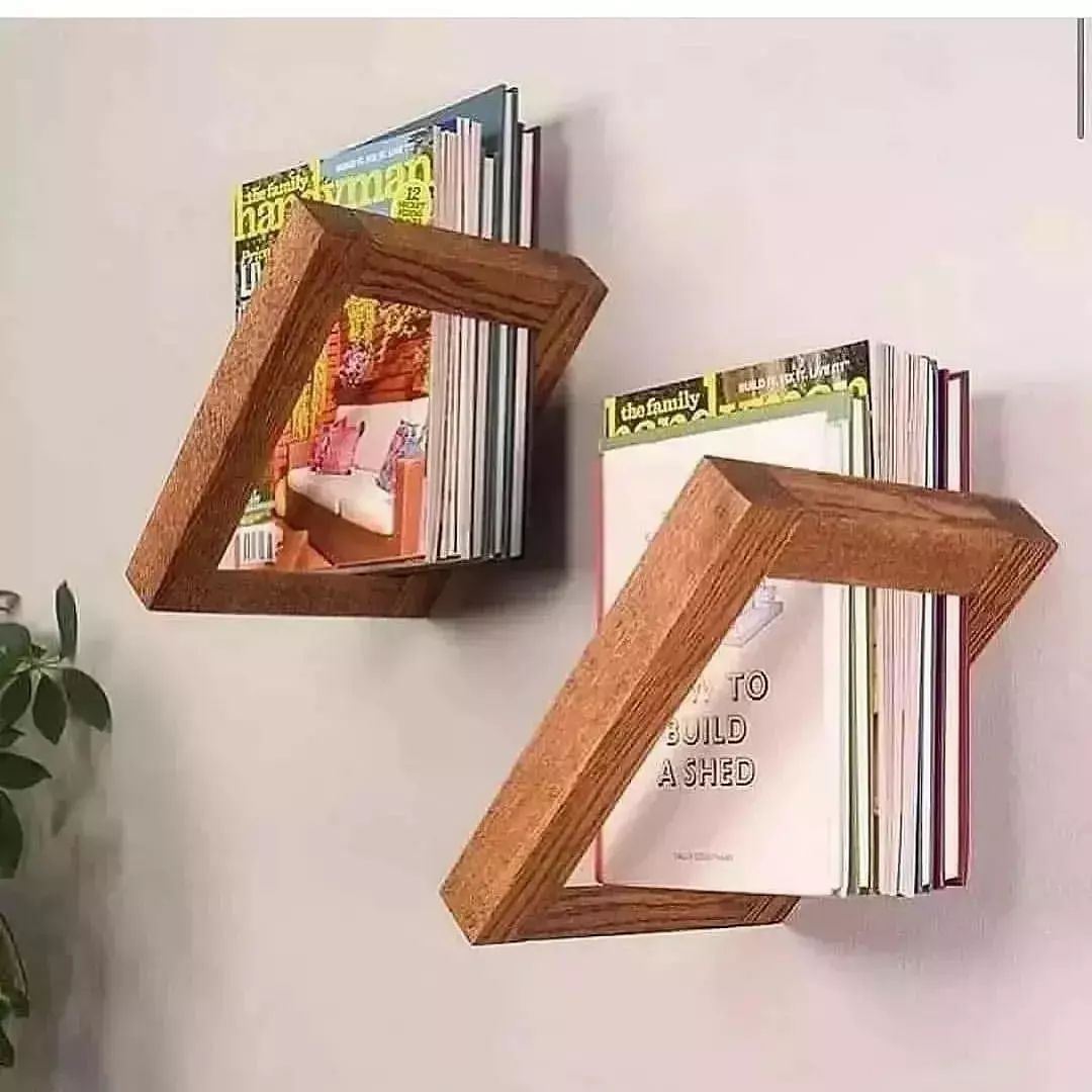 Unique Wooden Bookshelves