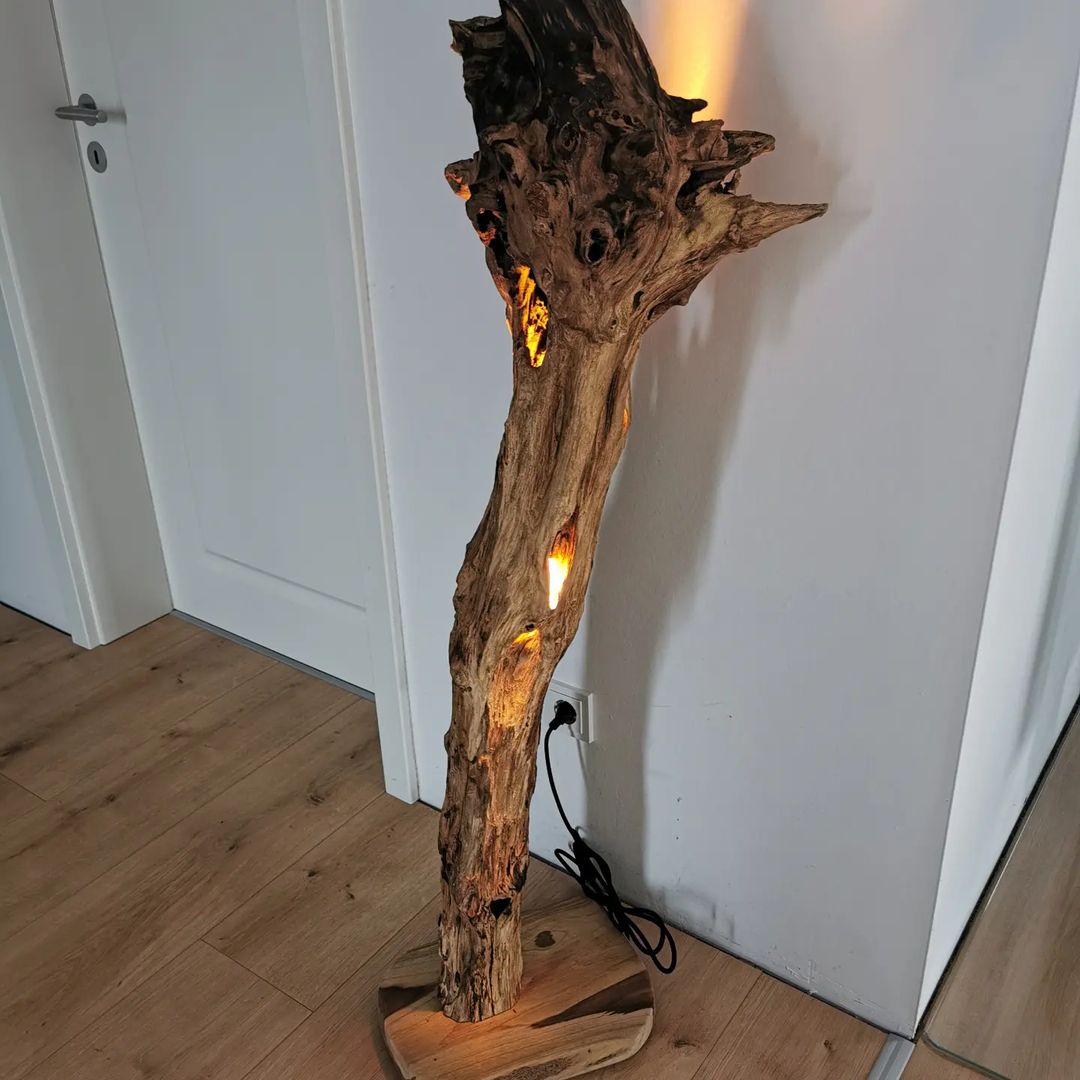 Unique Wooden Lamp