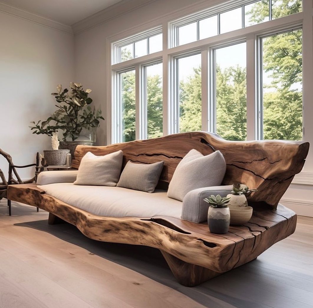 Unique Wooden Sofa Design