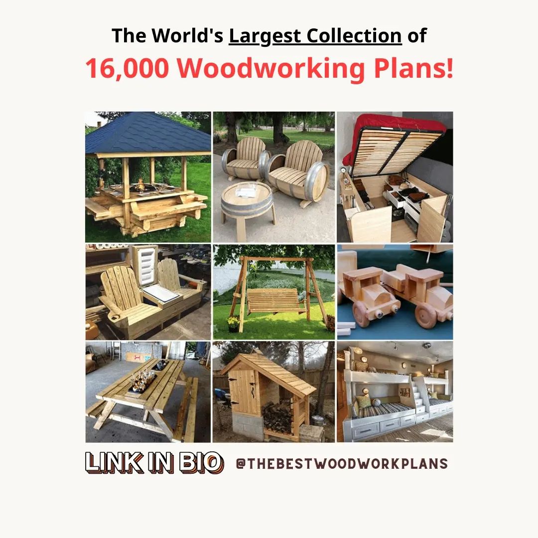 The World's Largest Collection of 16,000 Woodworking Plans!